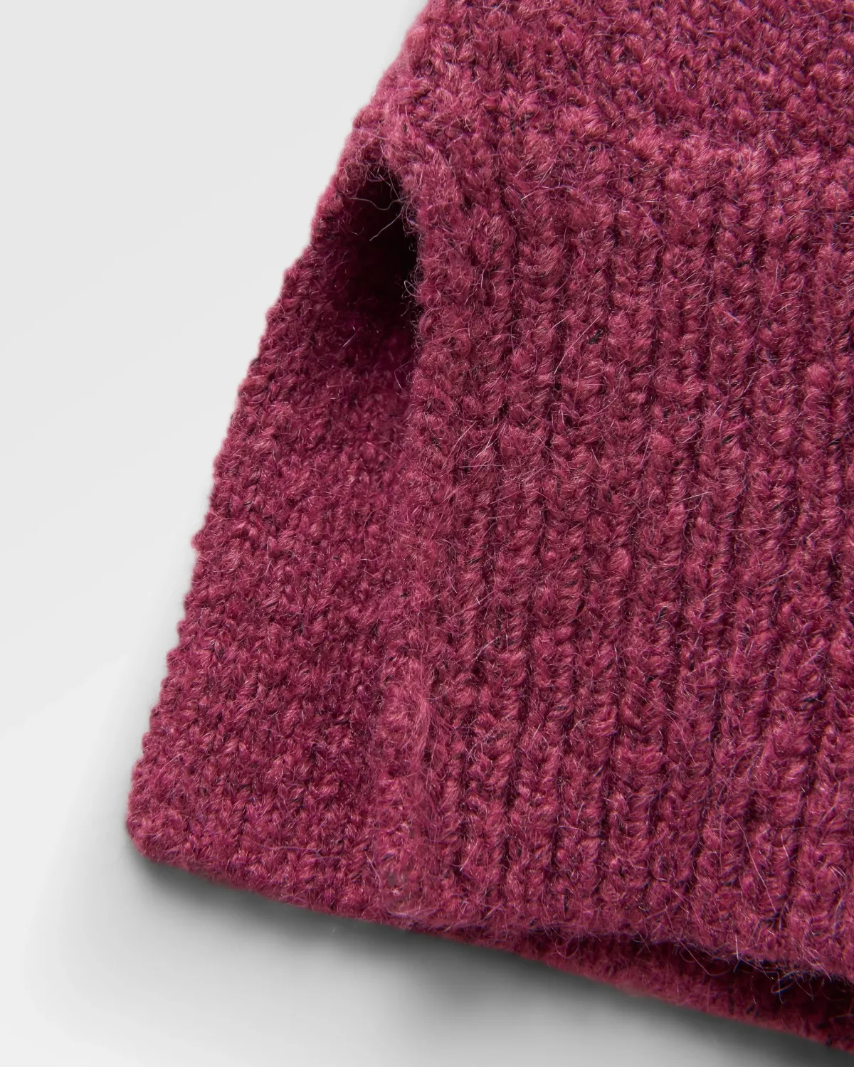 Hoodies & Sweatshirts|Sweaters|Passenger Cove Recycled Knitted Hoodie - Rhubarb