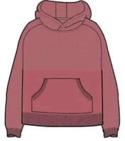 Hoodies & Sweatshirts|Sweaters|Passenger Cove Recycled Knitted Hoodie - Rhubarb