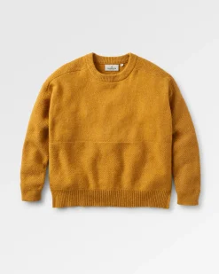 Knitwear|Sweaters|Passenger Cove Recycled Knitted Sweater - Amber Gold AmberGold