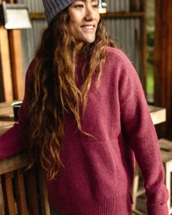 Sweaters|Knitwear|Passenger Cove Recycled Knitted Sweater - Rhubarb