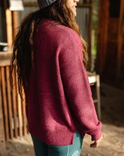 Sweaters|Knitwear|Passenger Cove Recycled Knitted Sweater - Rhubarb