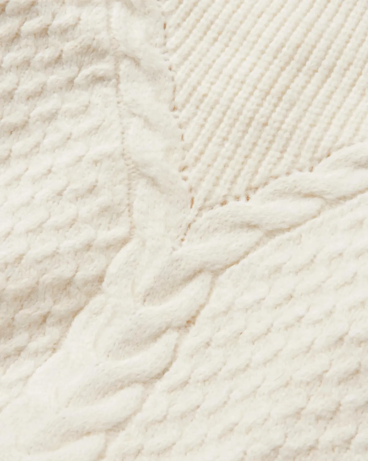 Sweaters|Passenger Cozy Cable Recycled Knitted Sweater - Off White OffWhite