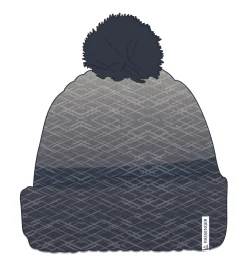 Beanies|Beanies|Passenger Crag Recycled Bobble Hat - Charcoal/Stone Charcoal/Stone