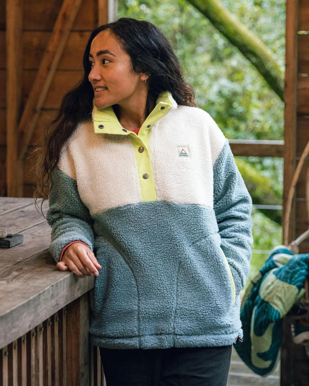 Fleece|Fleece|Passenger Create Recycled Deep-Pile Sherpa Fleece - Arctic