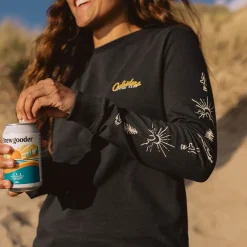 T-Shirts & Tank Tops|Tops & T-Shirts|Passenger Dawn Recycled Cotton Long Sleeve T-Shirt - Black