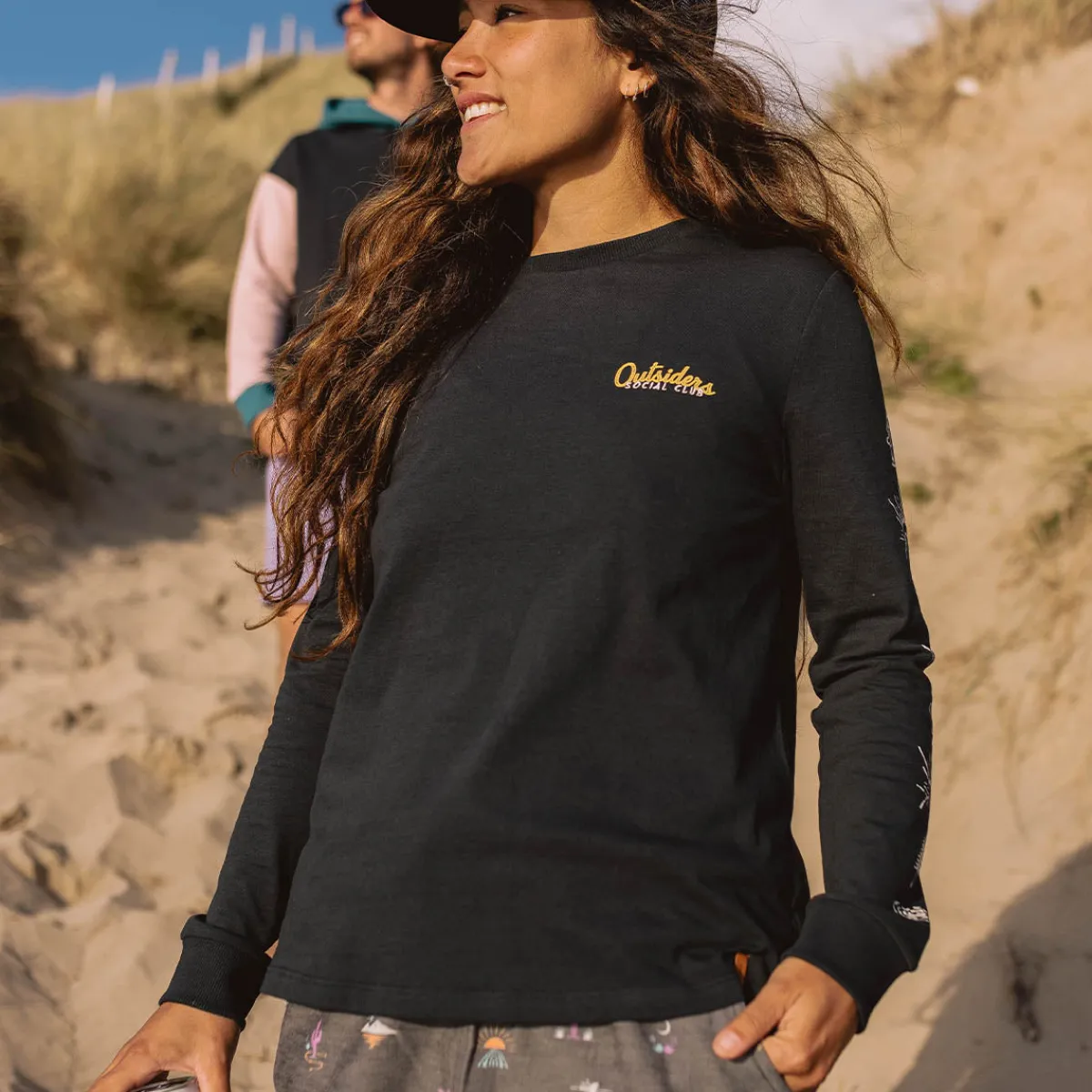 T-Shirts & Tank Tops|Tops & T-Shirts|Passenger Dawn Recycled Cotton Long Sleeve T-Shirt - Black