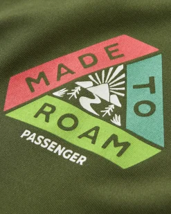 T-Shirts & Tank Tops|T-Shirts & Tank Tops|Passenger Dawn To Dusk Recycled Active T-shirt - Khaki Green KhakiGreen