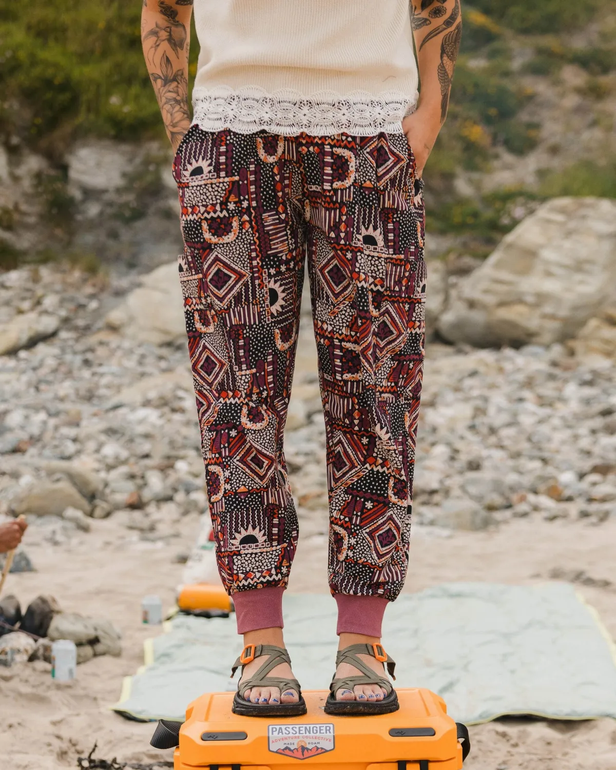 Pants|Overalls & Pants|Passenger Day Dream Recycled Pant - Vintage Patchwork Black/Multi VintagePatchworkBlack/Multi