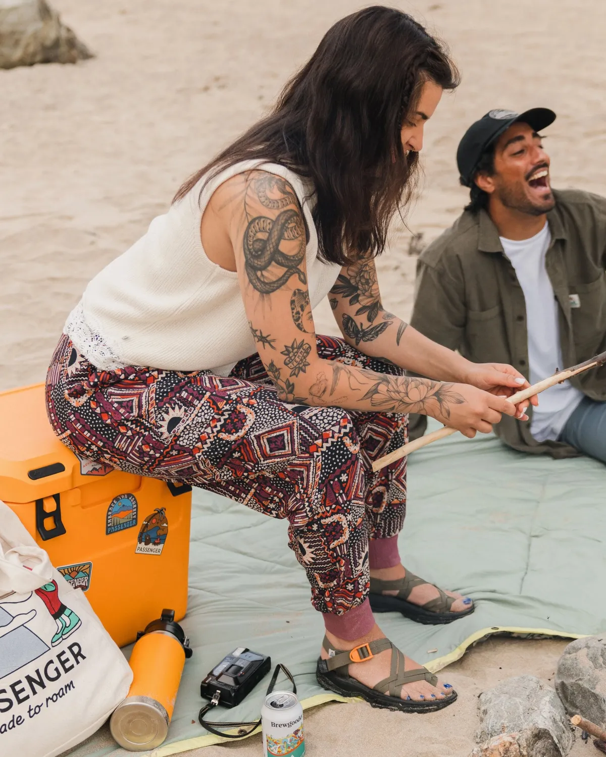 Pants|Overalls & Pants|Passenger Day Dream Recycled Pant - Vintage Patchwork Black/Multi VintagePatchworkBlack/Multi