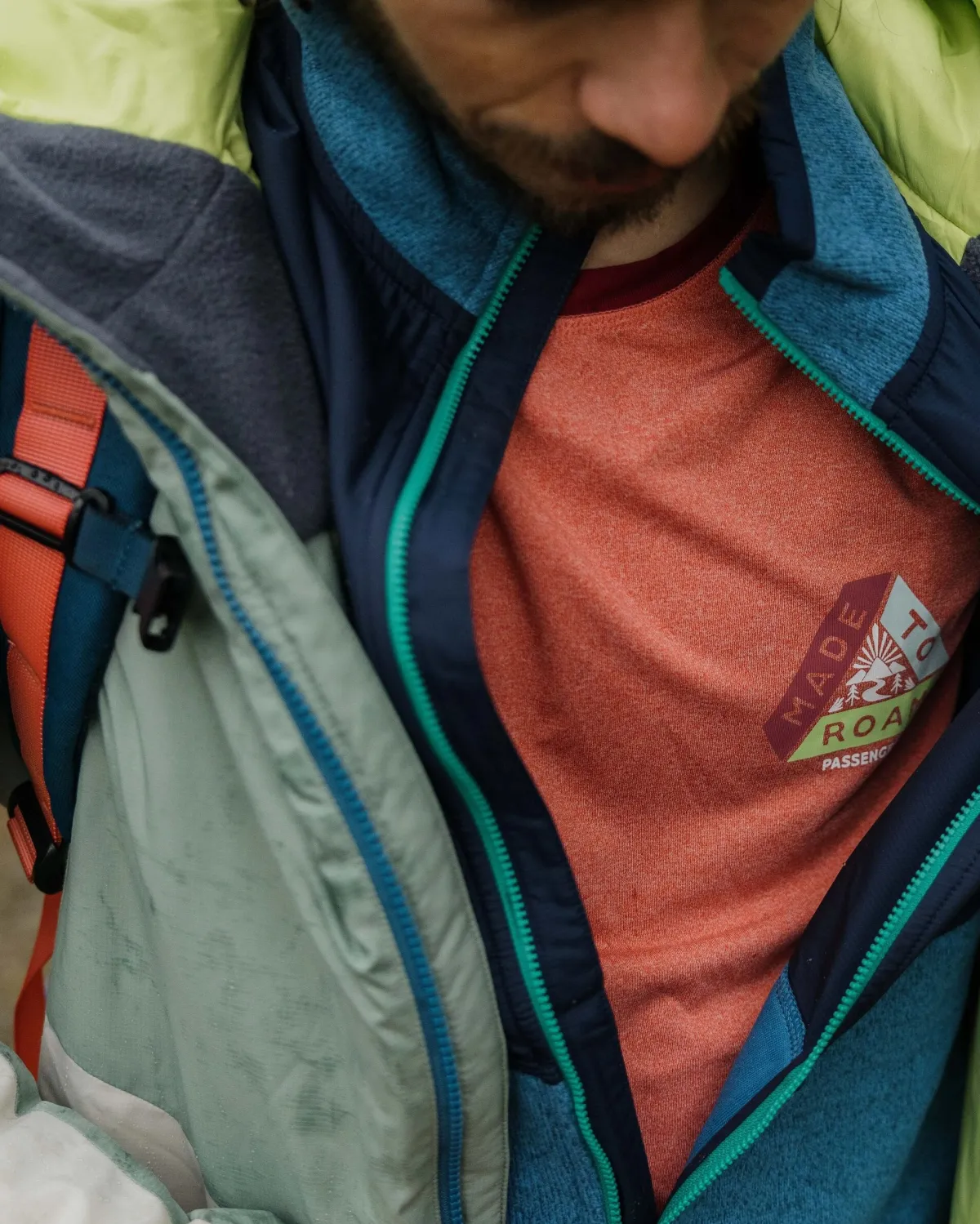 Jackets|Outdoor Active|Passenger Daybreak Lightweight Men's Recycled Thermore Insulated Jacket - Pistachio/Blue Steel Pistachio/BlueSteel