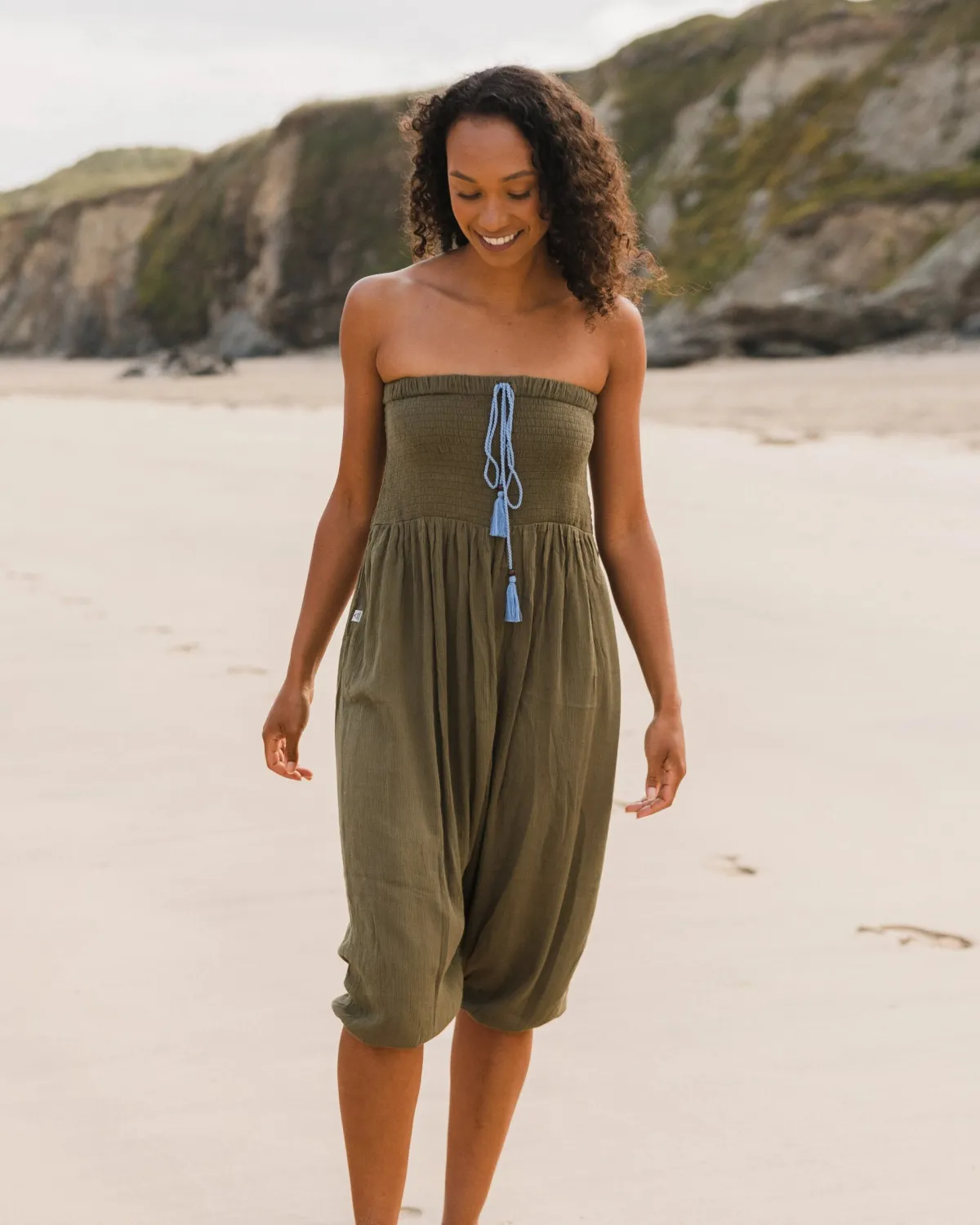 Dresses|Pants|Passenger Daylily Loose Pant - Khaki Green KhakiGreen