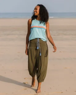 Dresses|Pants|Passenger Daylily Loose Pant - Khaki Green KhakiGreen