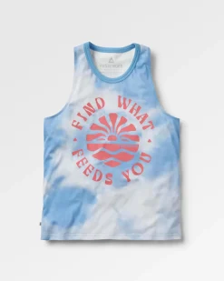 Tank Tops|Passenger Discovery Organic Cotton Tank Top - Tie Dye Cornflower TieDyeCornflower