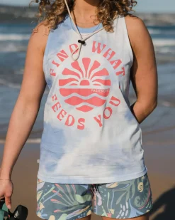 Tank Tops|Passenger Discovery Organic Cotton Tank Top - Tie Dye Cornflower TieDyeCornflower