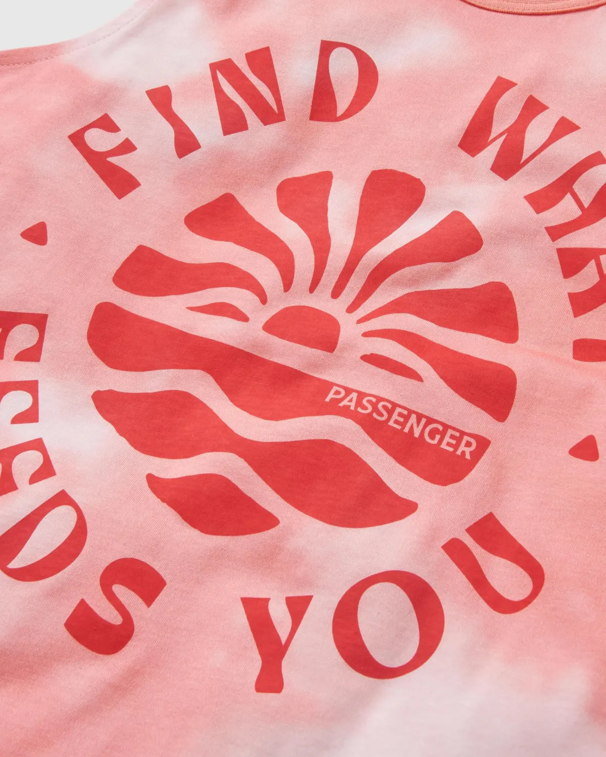 Tank Tops|Passenger Discovery Organic Cotton Tank Top - Tie Dye Shell Pink TieDyeShellPink