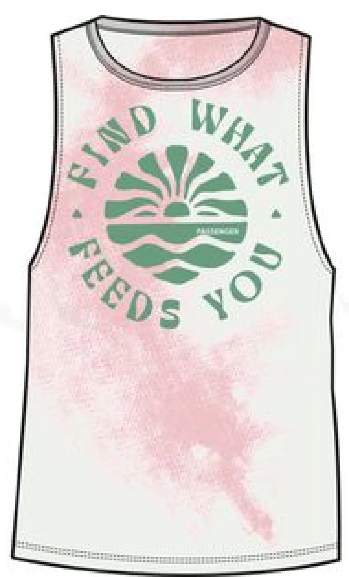 Tank Tops|Passenger Discovery Organic Cotton Tank Top - Tie Dye Shell Pink TieDyeShellPink