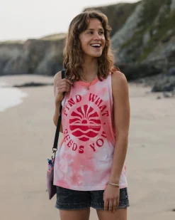 Tank Tops|Passenger Discovery Organic Cotton Tank Top - Tie Dye Shell Pink TieDyeShellPink