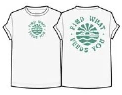 T-Shirts & Tank Tops|Tops & T-Shirts|Passenger Discovery Rolled Sleeve T-Shirt - Marshmallow