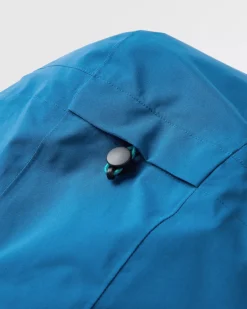 Jackets|Outdoor Active|Passenger Downpour Recycled Waterproof Jacket - Tidal Blue/Blue Steel TidalBlue/BlueSteel