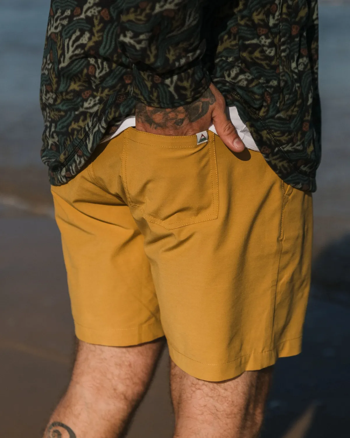 Shorts|Shorts|Passenger Drifter All Purpose Short - Mustard Gold MustardGold