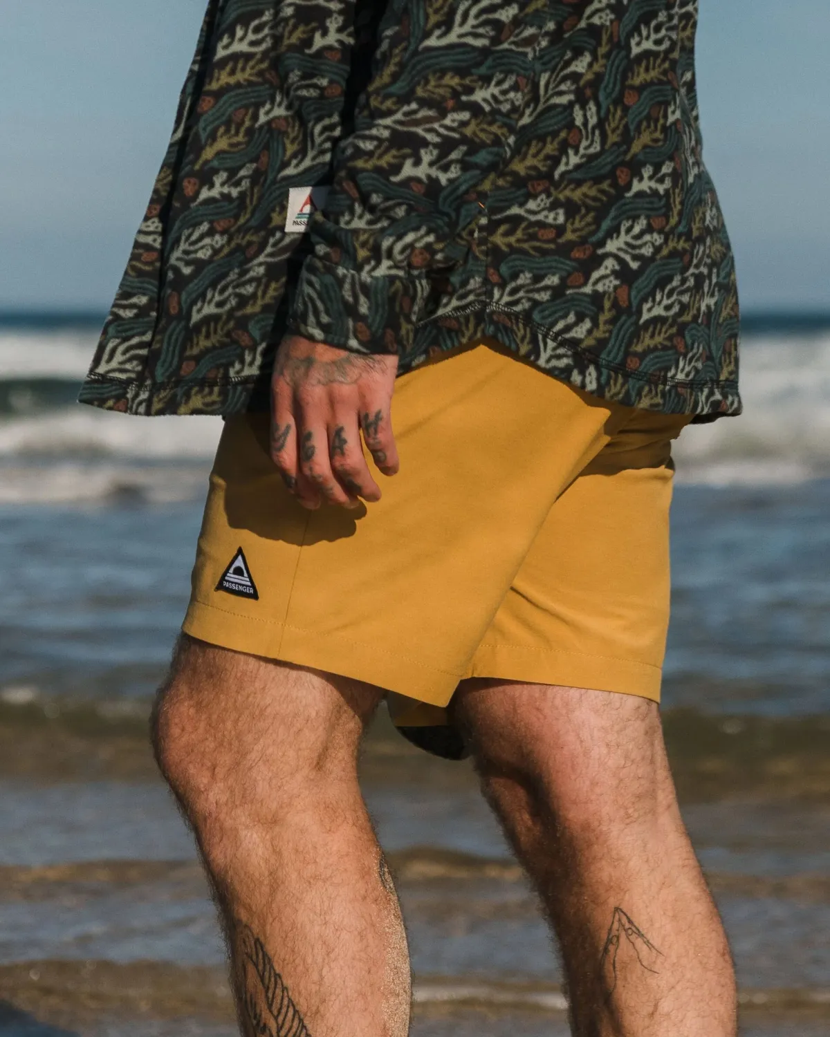 Shorts|Shorts|Passenger Drifter All Purpose Short - Mustard Gold MustardGold