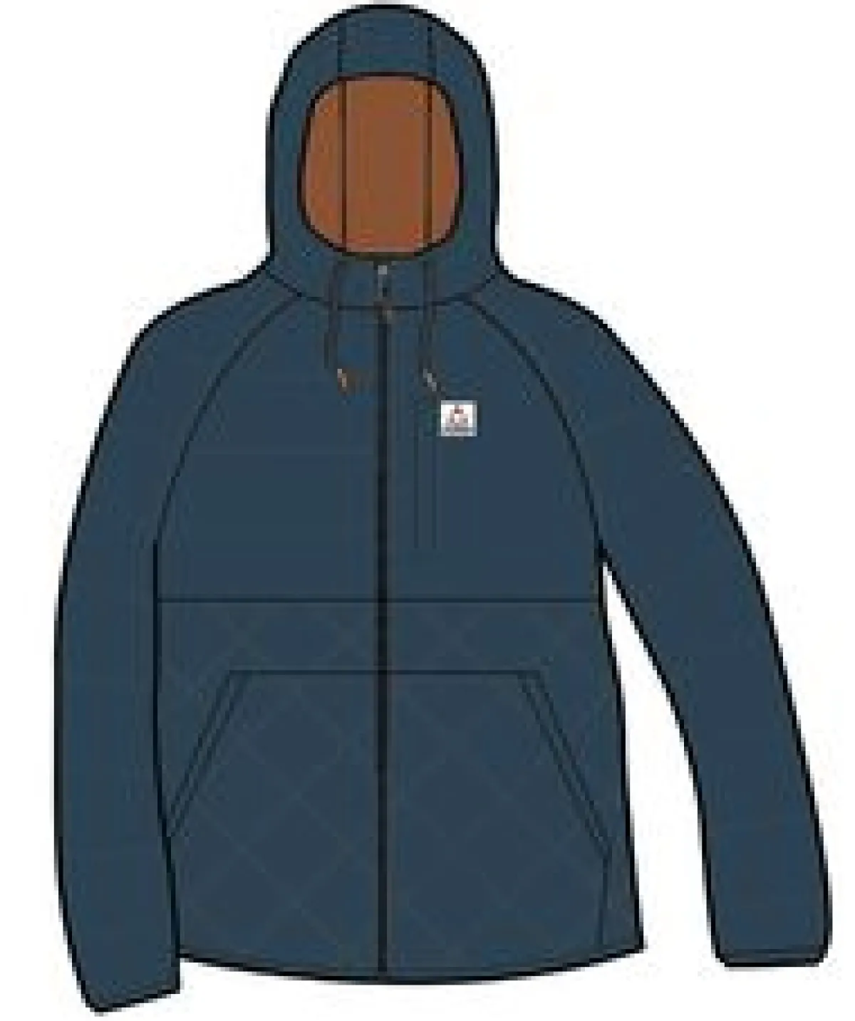 Jackets|Insulated|Passenger Dylan Recycled Insulated Full Zip Jacket - Tidal Blue TidalBlue