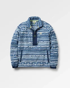 Fleece|Passenger Ebb Recycled Polar Fleece - Mountain Geo Gray Blue MountainGeoGrayBlue