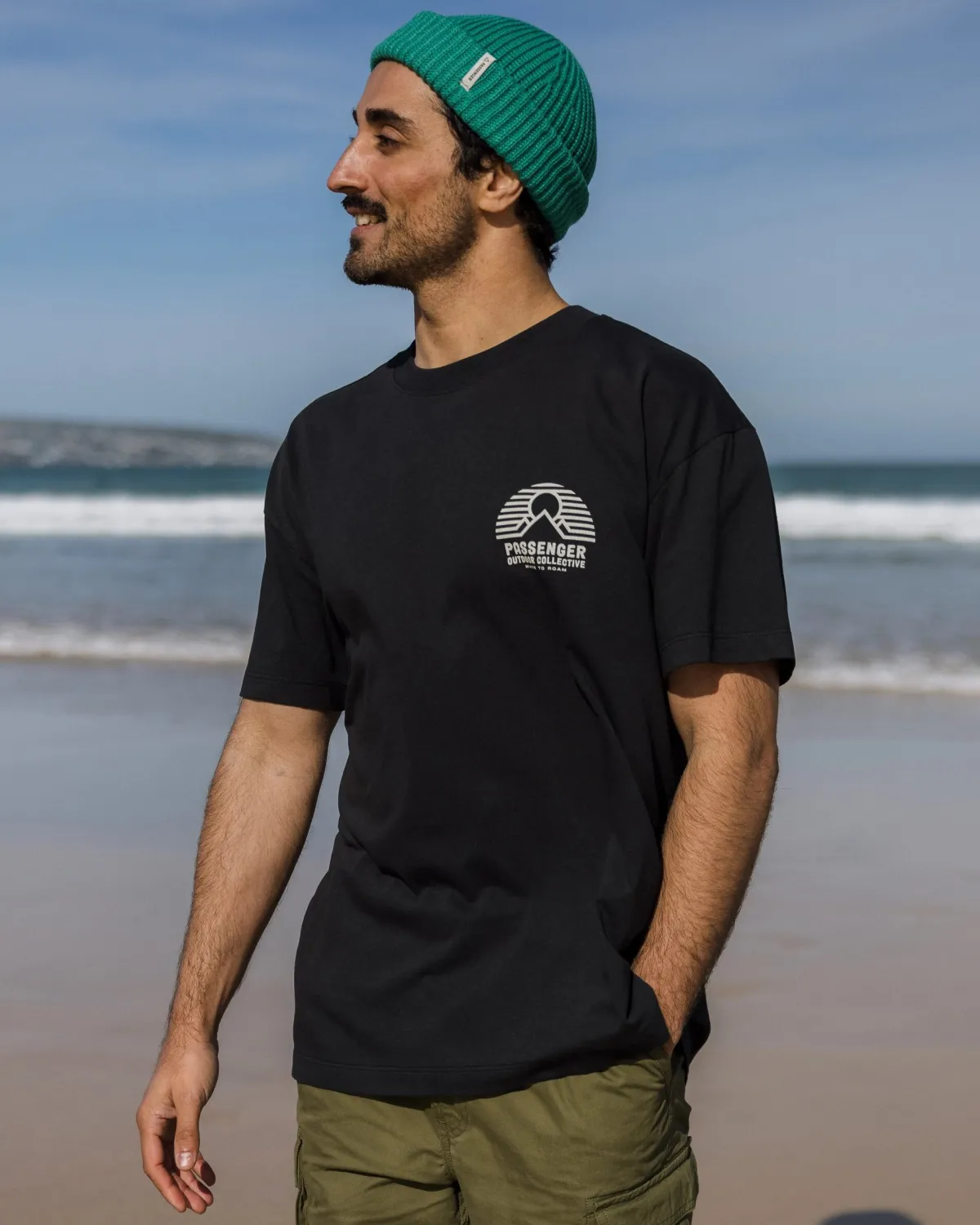 T-Shirts & Tank Tops|Passenger Elbio Recycled Relaxed Fit T-Shirt - Black