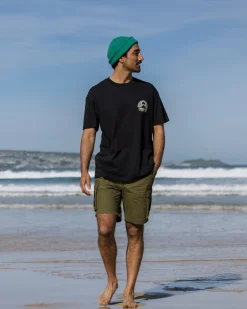 T-Shirts & Tank Tops|Passenger Elbio Recycled Relaxed Fit T-Shirt - Black