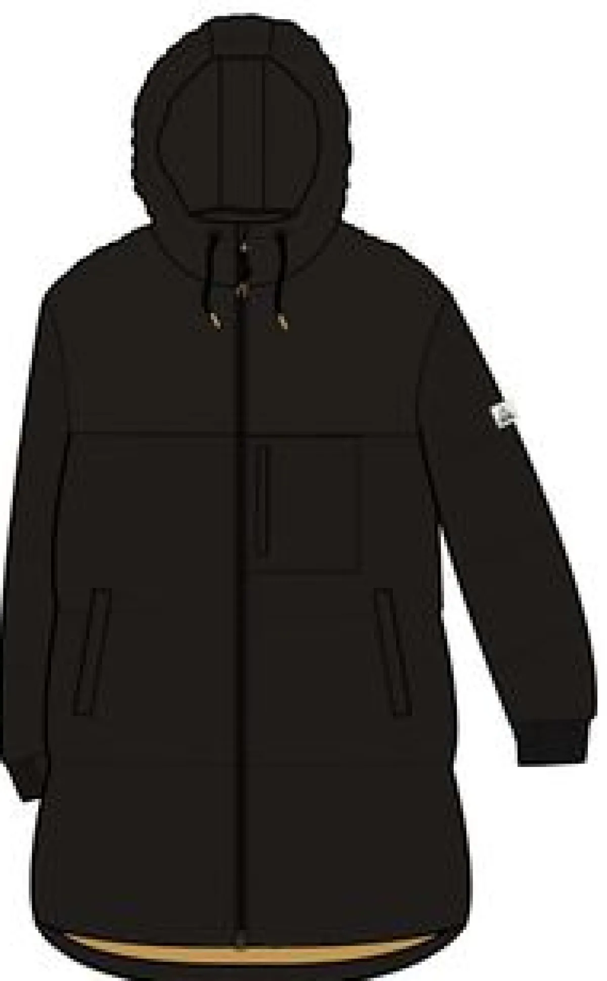 Jackets|Parkas & Coats|Passenger Elowen Hooded Recycled Insulated Jacket - Black