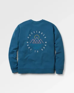 Sweatshirts|Hoodies & Sweatshirts|Passenger Escapism Long Sleeve Sweatshirt - Dark Denim DarkDenim