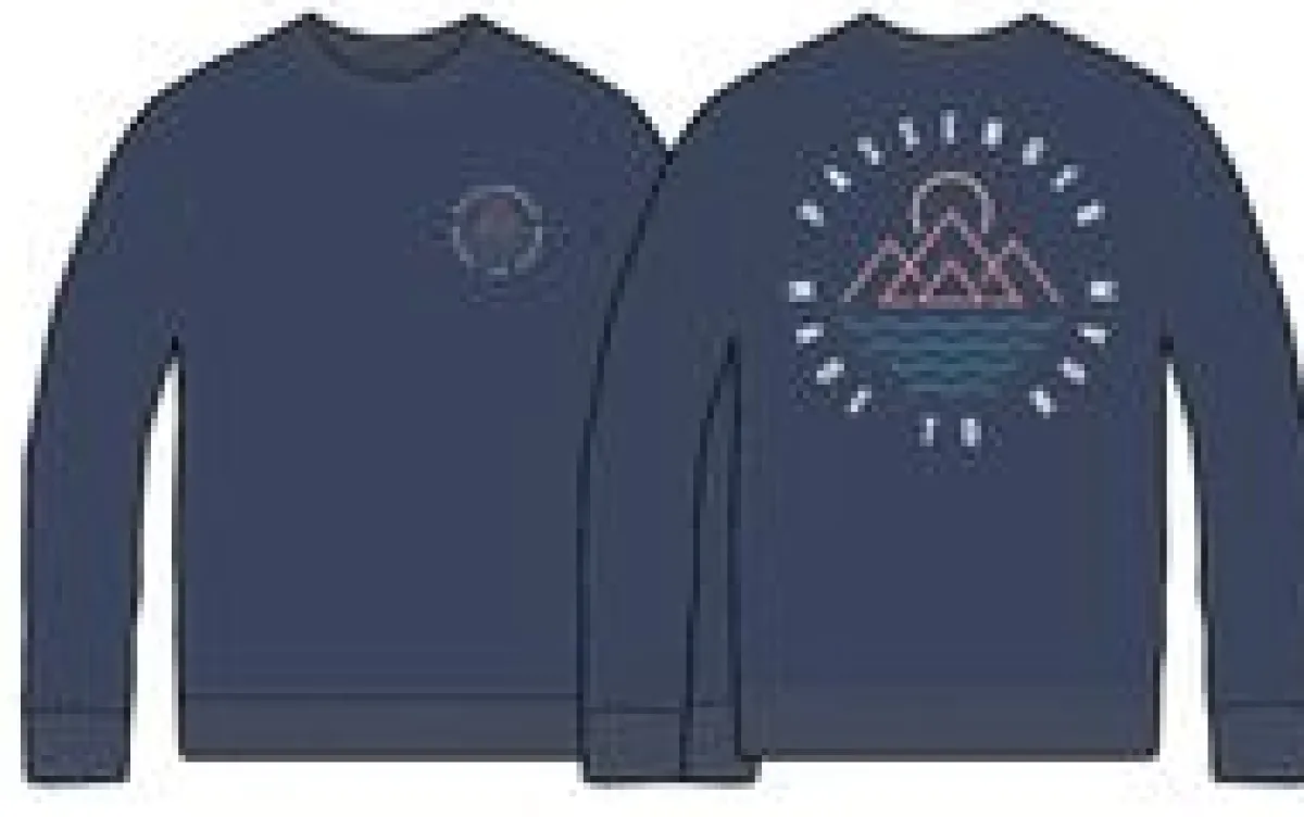 Sweatshirts|Hoodies & Sweatshirts|Passenger Escapism Long Sleeve Sweatshirt - Dark Denim DarkDenim