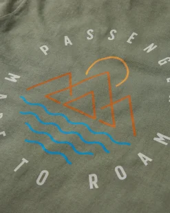 T-Shirts & Tank Tops|T-Shirts & Tank Tops|Passenger Escapism Recycled Cotton T-Shirt - Dusty Olive DustyOlive
