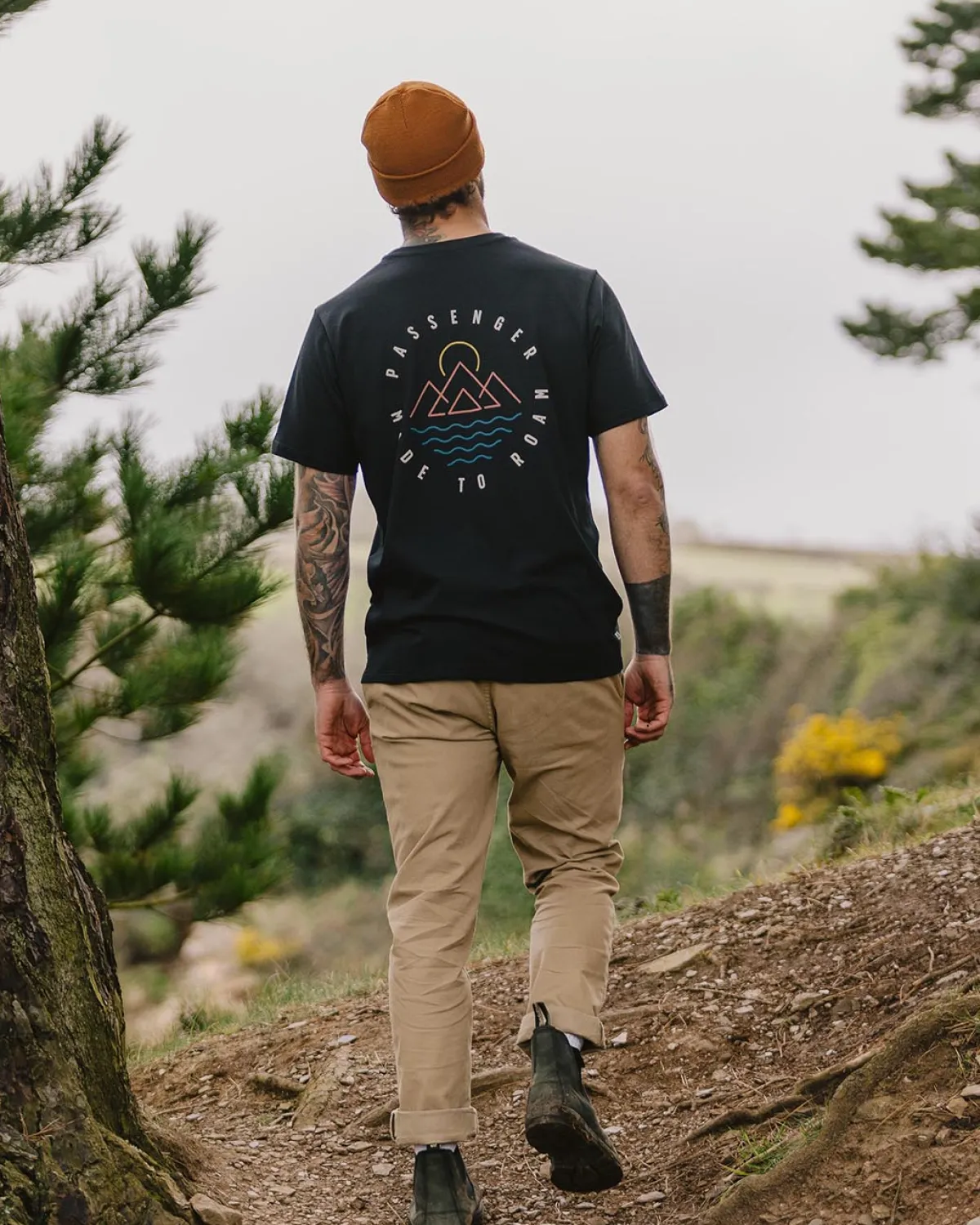T-Shirts & Tank Tops|T-Shirts & Tank Tops|Passenger Escapism Recycled Cotton T-Shirt - Black