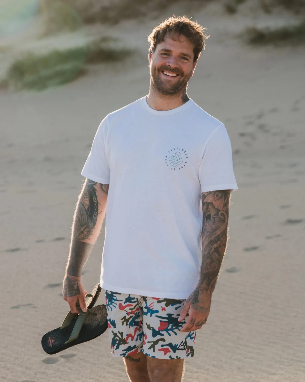 T-Shirts & Tank Tops|T-Shirts & Tank Tops|Passenger Escapism Recycled Cotton T-Shirt - White