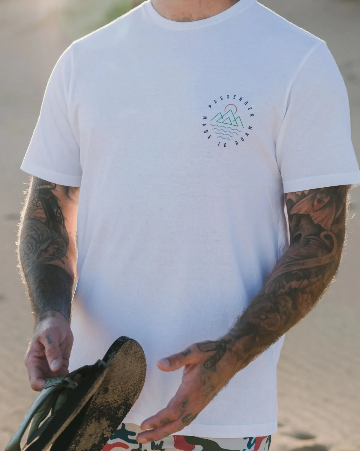 T-Shirts & Tank Tops|T-Shirts & Tank Tops|Passenger Escapism Recycled Cotton T-Shirt - White