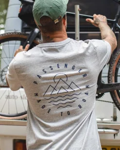 T-Shirts & Tank Tops|T-Shirts & Tank Tops|Passenger Escapism Recycled Cotton T-Shirt - Gray Marl GrayMarl