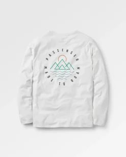 T-Shirts & Tank Tops|Passenger Escapism Recycled Long Sleeve T-Shirt - White