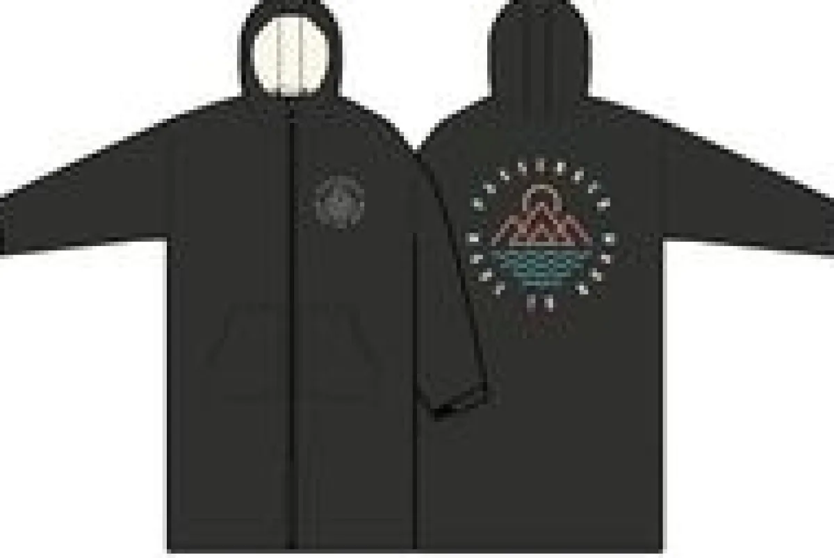 Changing Robes & Ponchos|Surf Accessories|Passenger Escapism Recycled Sherpa Lined Changing Robe - Black