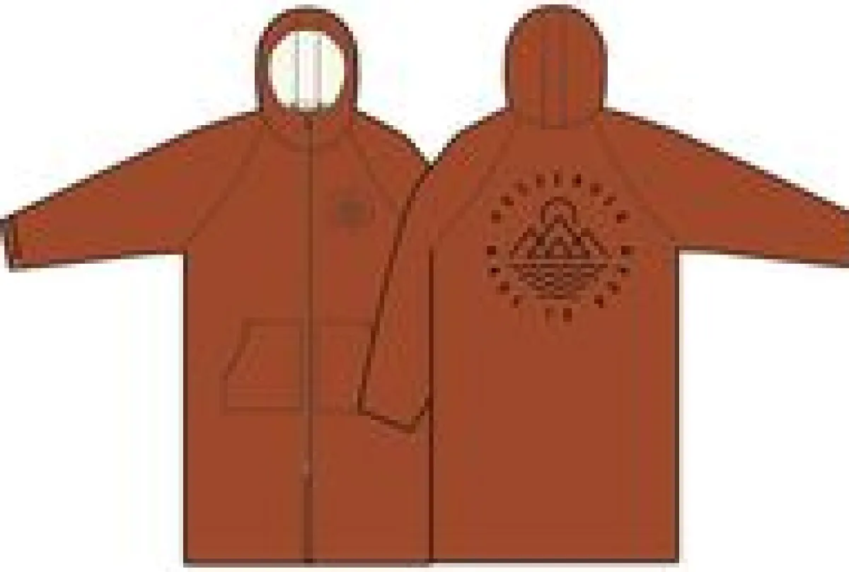 Surf Accessories|Surf Accessories|Passenger Escapism Recycled Sherpa Lined Changing Robe - Rust