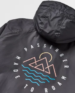 Changing Robes & Ponchos|Surf Accessories|Passenger Escapism Recycled Towel Lined Changing Robe - Black