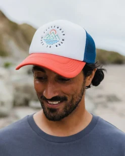 Surf Accessories|Surf Accessories|Passenger Escapism Trucker Hat - Moonlight Blue/Red Spice MoonlightBlue/RedSpice
