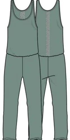 Overalls & Pants|Pants|Passenger Eva Recycled Cotton Jumpsuit - Dark Ivy DarkIvy