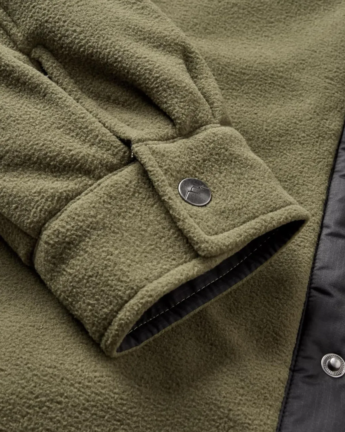 Fleece|Shirts|Passenger Firelight Sherpa Lined Shirt Jacket - Khaki Green KhakiGreen