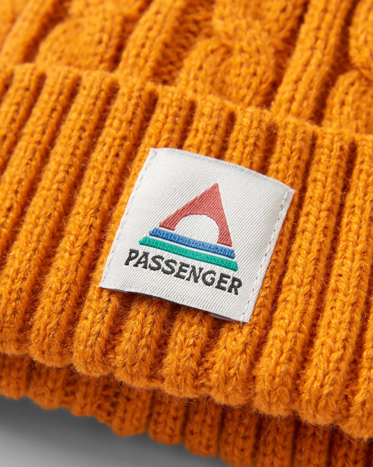 Beanies|Passenger Fireside Recycled Cable Knit Beanie - Sunrise Orange SunriseOrange