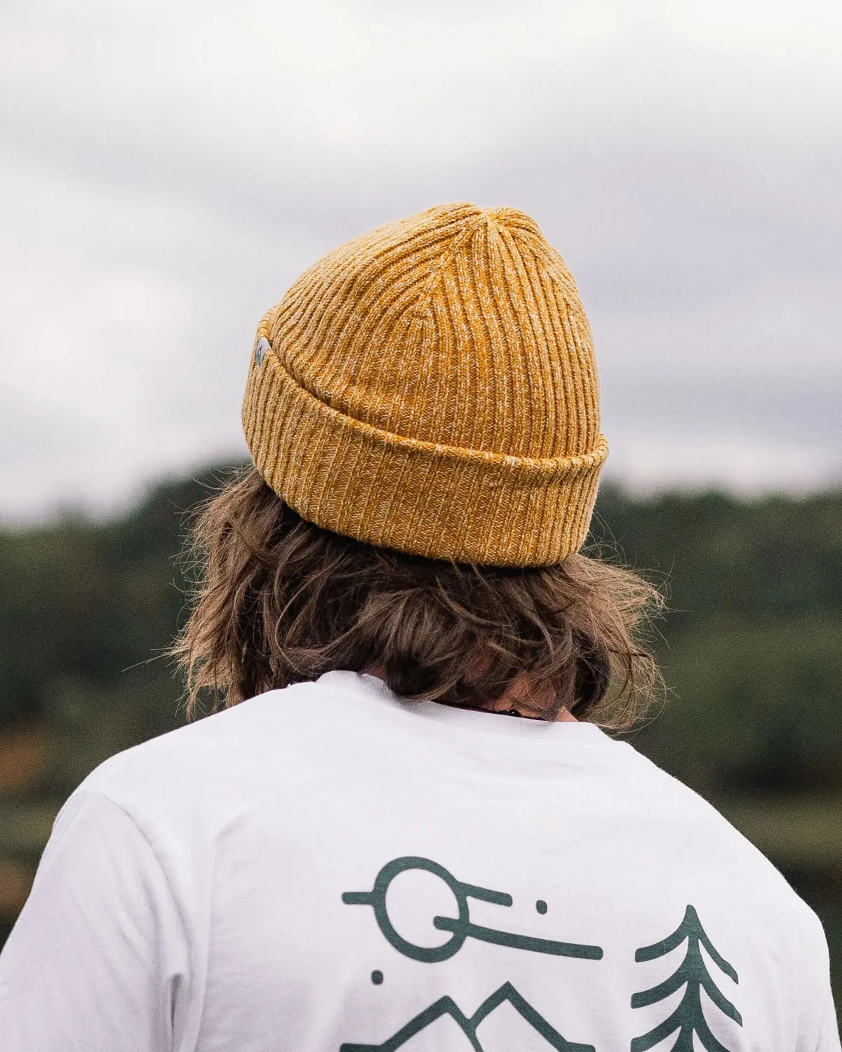 Beanies|Beanies|Passenger Fisherman Marl Beanie - Mustard Yellow MustardYellow