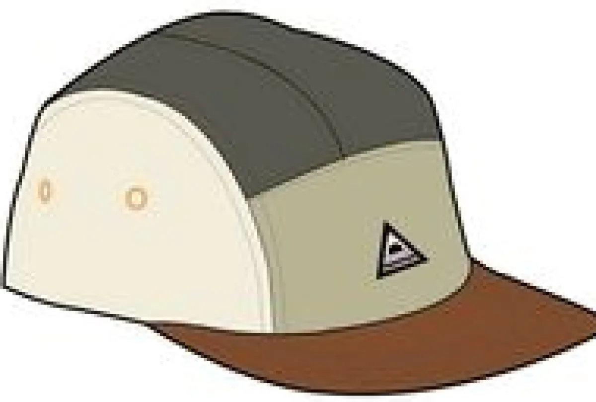 Caps & Hats|Caps & Hats|Passenger Fixie Recycled 5 Panel Hat - Apple Green Multi AppleGreenMulti