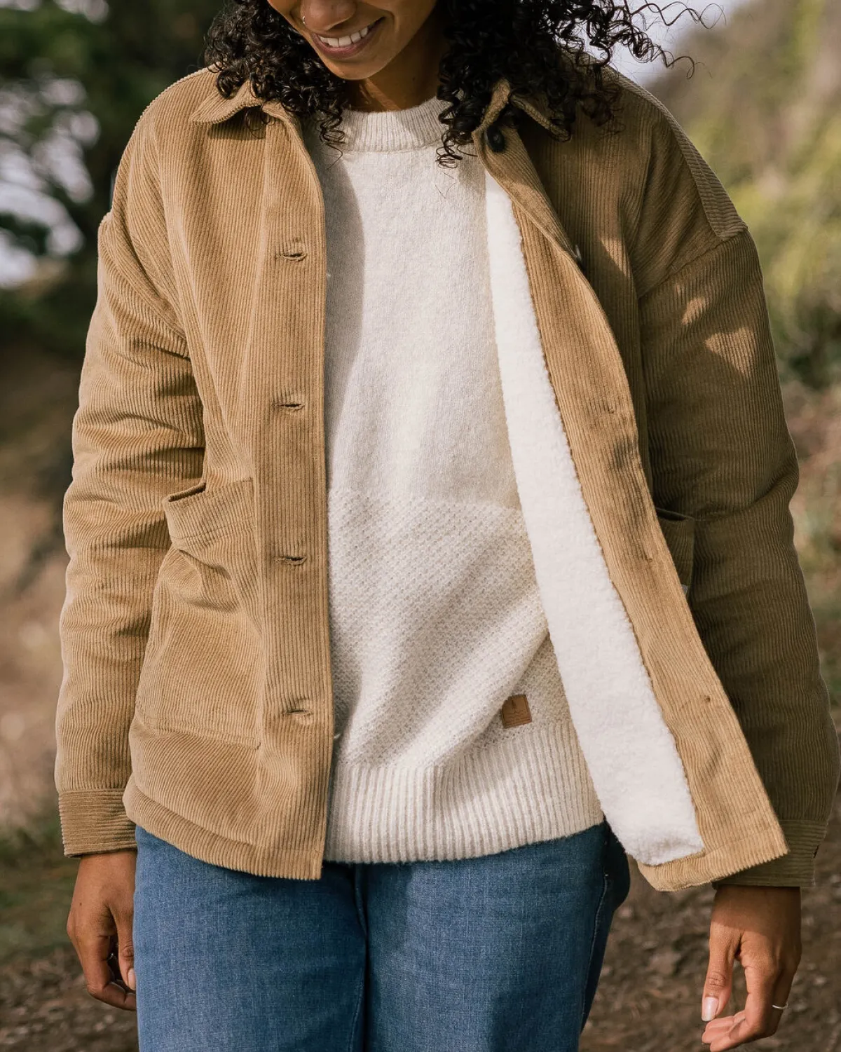 Shirts|Shirts|Passenger Flint Corduroy Shirt Jacket - Biscuit