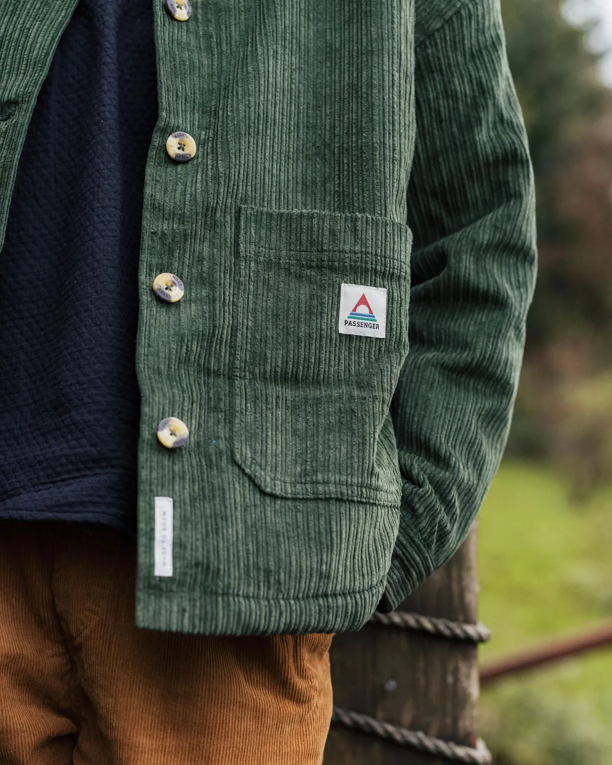 Shirts|Shirts|Passenger Flint Corduroy Shirt Jacket - Fir Tree FirTree