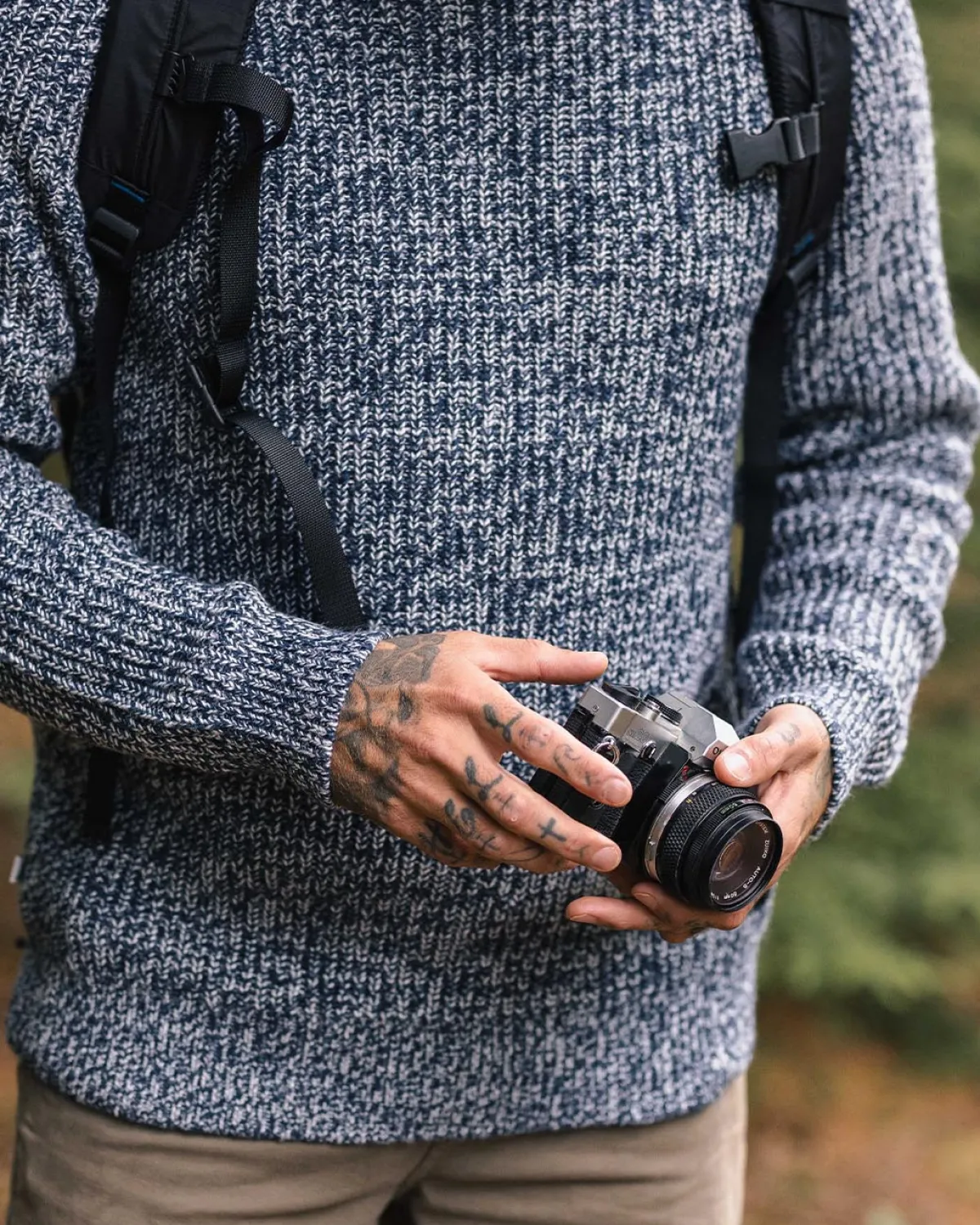 Sweaters|Passenger Fog Recycled Knitted Sweater - Gray Marl GrayMarl